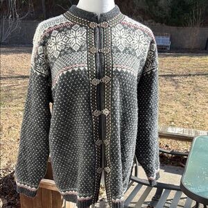 Squaw Valley Vintage Nordic Wool Cardigan